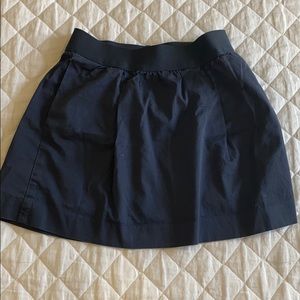 Jcrew Navy Cotton Twill Skirt
